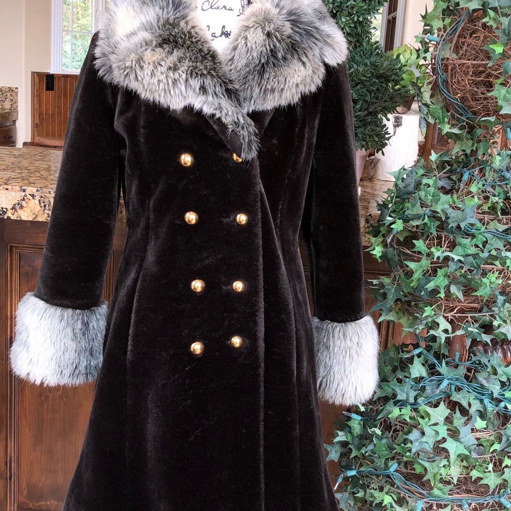 Thick Synthetic Fur Winter Coat